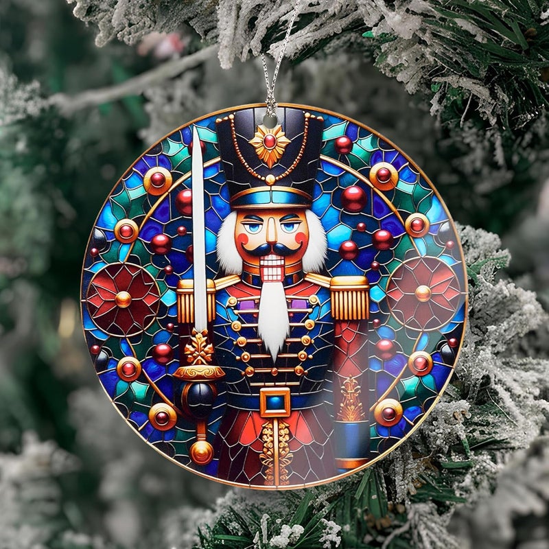 NELXI Nutcracker Ornaments for Christmas Tree, Nutcracker Ornaments, Christmas Ornaments 2025, Classic Nutcracker Soldier Design, Vintage Christmas Decoration, Elegant Holiday Ornament Gift for Home Décor - Image 2